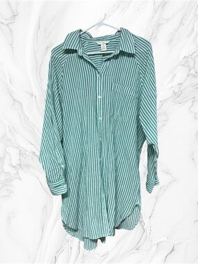 green emerald velvet dress Green Striped H&M Dress RS 29